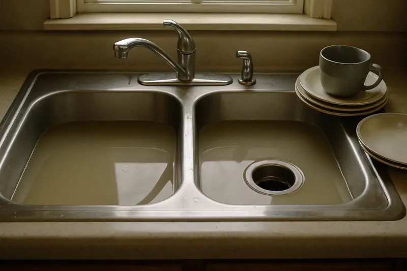 Kitchen sink clog