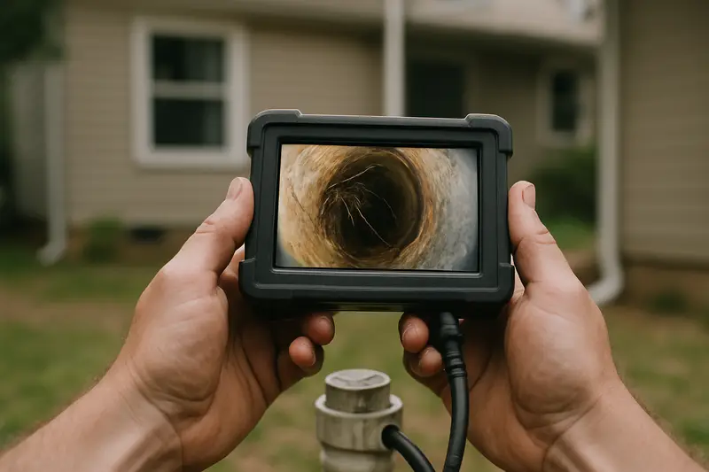 Sewer camera inspection